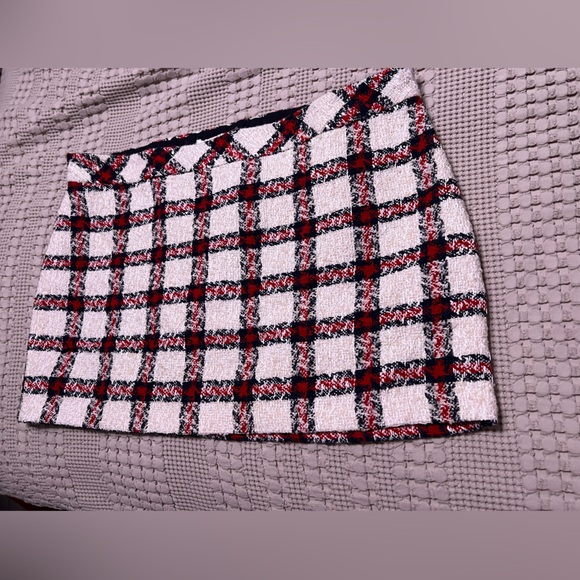 English Factory Tweed Plaid Miniskirt | Anthropologie - Picture 2 of 5